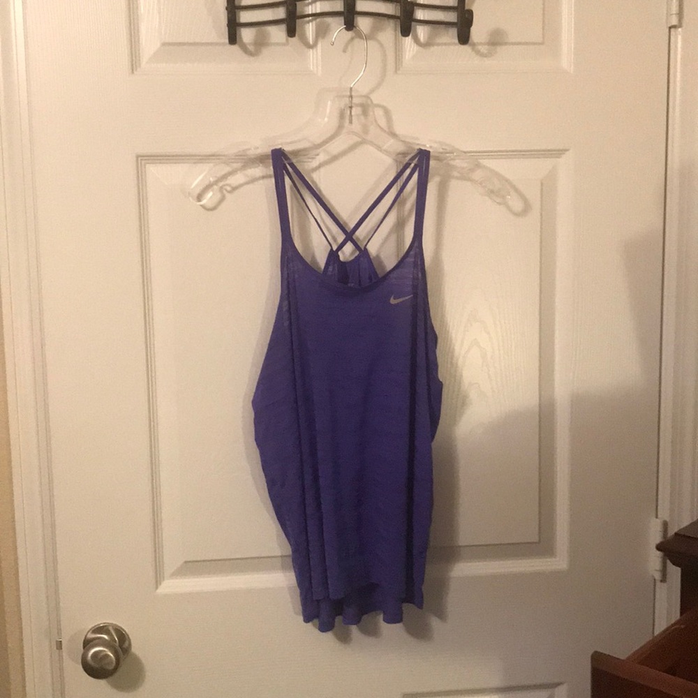 Purple Nike Workout Tank Top Dri-Fit Medium